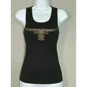 Cowgirl Hardware Black Tank Top 401)